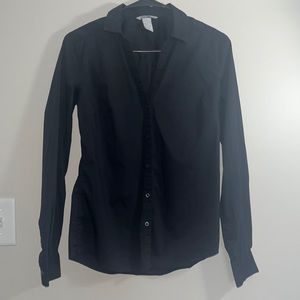 H&M Womens Button Up | Black | Size 4
